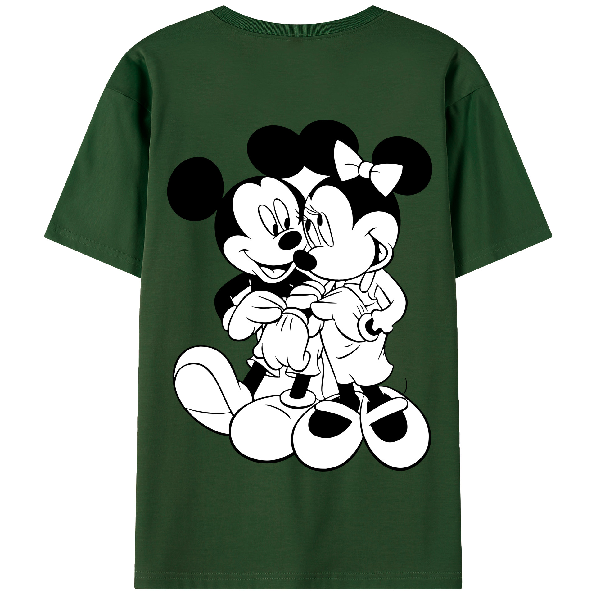 （画像用） ミッキーマウス Mickey Mouse 綿100％半袖Tシャツ（背面プリント）